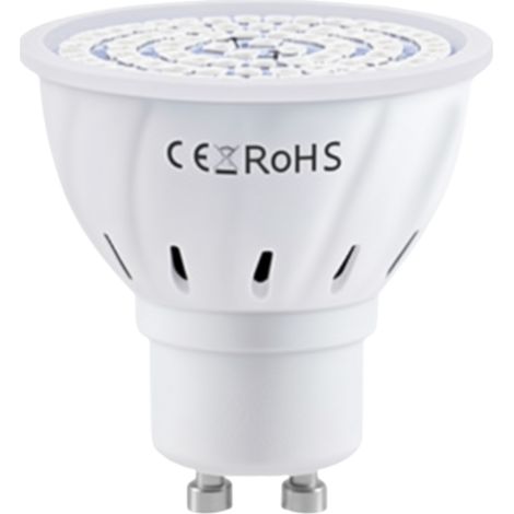 GU10 Vollspektrum-LED-Lampe (80 W) für Pflanzenwachstum, Hydrokultur, Gewächshäuser, Gemüse, Blumen und Bonsai. Blühfähig. Weiß.