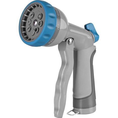 Buse de pulvérisation de tuyau à 8 modèles réglables Buse de tuyau en métal robuste Pulvérisateur d'eau antidérapant (1/5)