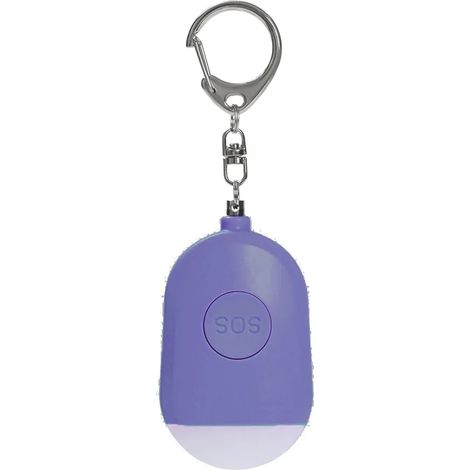 Persönlicher Alarm Schlüsselanhänger, Persönliche Sicherheitsalarme für Frauen, mit LED-Licht, Geeignet für Frauen, Senioren (1/5)