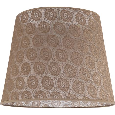 Lampenschirm Beige E27 Landhaus Leuchtenschirm