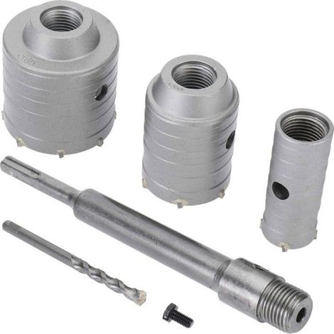 Forets de scie-cloche SDS Plus pour béton, ciment, pierre, mur - 65 mm, 50 mm, 30 mm (1/5)
