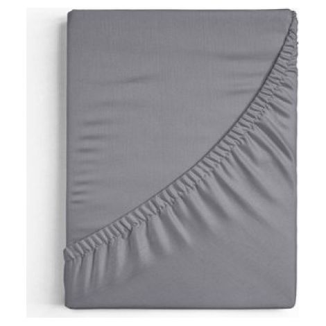 Spannbettlaken aus Baumwolle – 90 x 200 cm – Grau – 1 Person
