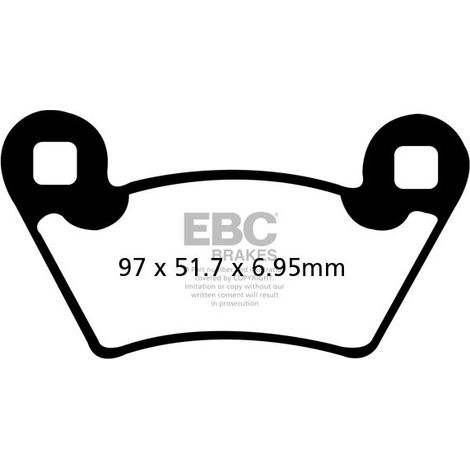 EBC FA354R Bremsbeläge (Satz für 1 Bremsscheibe)