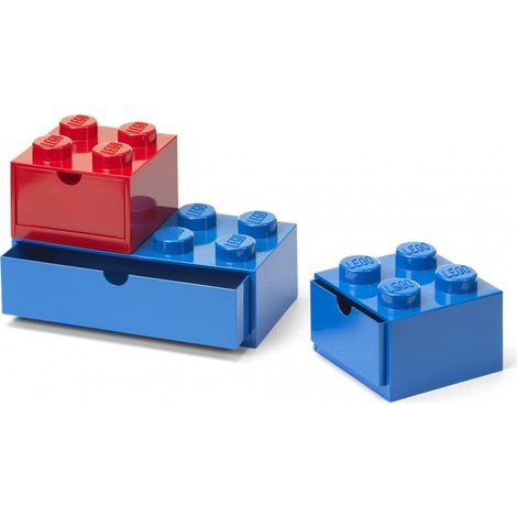Rangement Lego trois tiroirs empilables plastique robuste