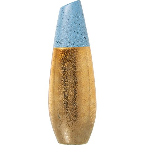 Vase Céramique Doré/Bleu 17X11X49 Cm (1/2)