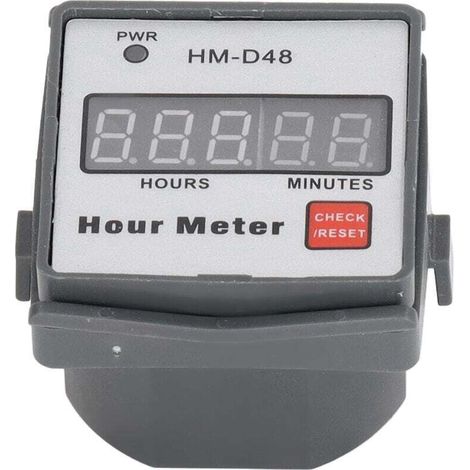 Digitaler Betriebsstundenzähler 0999,99 h – 220 V Wechselstrom-Motorsteuerungs-Timer für industrielle und professionelle Geräte