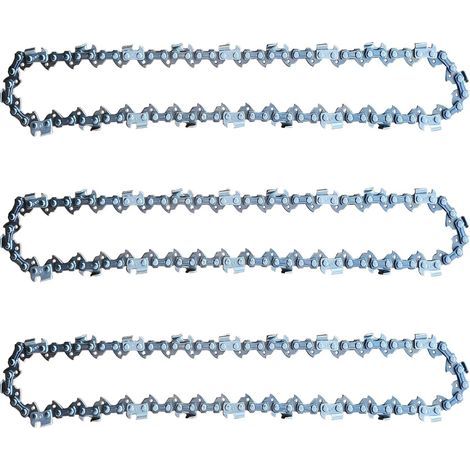 Lot de 3 Chaînes de Tronçonneuse 25 cm 1,1 mm 40TG pour Einhell GC-LC 18/25 Li et GE-LC 18/25 Li, compatibles avec Husqvarna 436 Li, 536 Li, 536 LiXP (1/5)