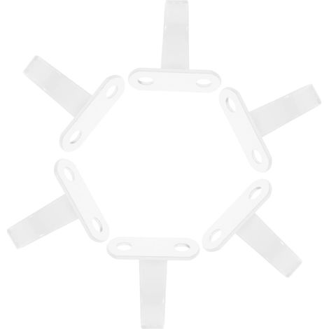 6 crochets muraux, blanc, fer, pour cuisine et salle de bain (1/5)