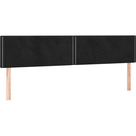 Têtes de lit Noir 180 x 5 x 78/88 cm Velours (1/5)