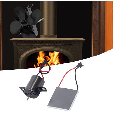 Kit de pièces détachées pour ventilateur de cheminée : moteur et générateur thermoélectrique, compatible avec la plupart des ventilateurs de cheminée. (1/5)