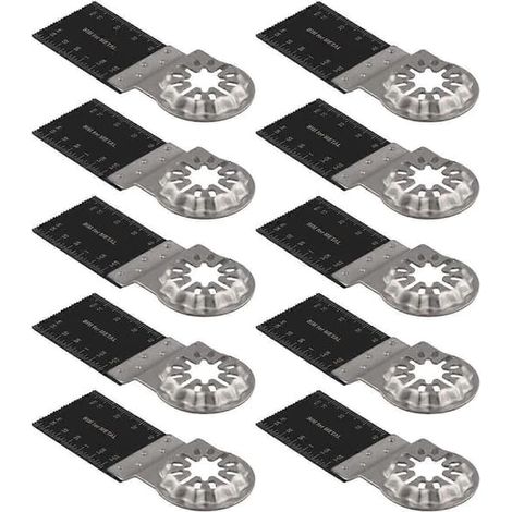 Outil multifonction Starlock, 10 lames de scie oscillantes, outils bimétalliques pour outil multifonction Starlock
