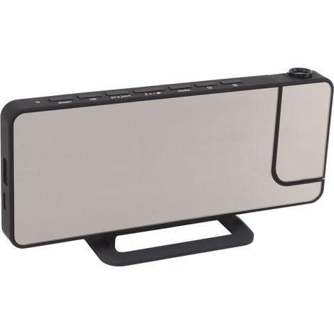 Réveil numérique avec projection LED, horloge de chevet à affichage automatique, alimentation USB, capteur de luminosité, pour chambre et maison (1/5)