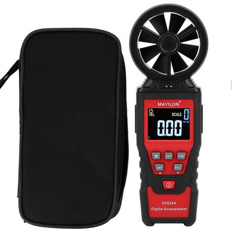 HT625B Handanemometer, tragbar, USB-Anschluss, LCD-Display, digitale Messung von Windgeschwindigkeit und Luftvolumen