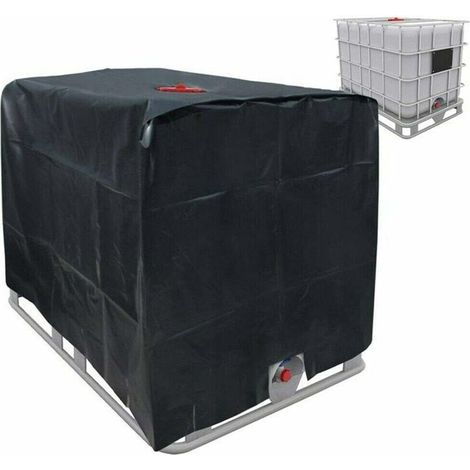 Funda para tanque IBC (120 x 100 x 116 cm, 1000 L, 210 D), impermeable, para tanque de agua o protector de tanque - Silver Lining (1/5)