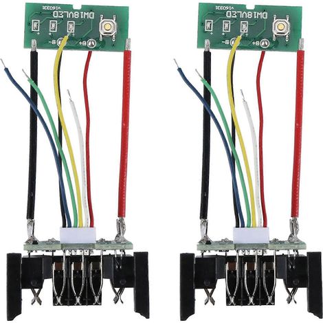 2 Stück Li-Ion-Akku-PCB-Ladeplatine für 18 V