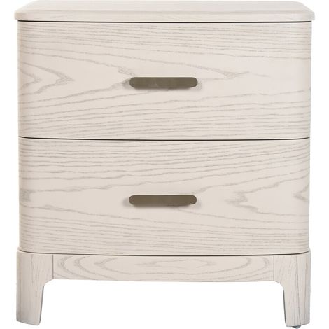 Mesita De Noche Metal Mdf 53X42X56,2 Gris Claro (1/5)
