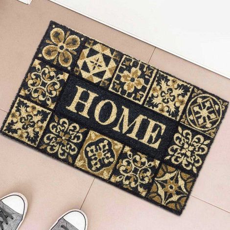 Paillasson Coco Façon Carreaux de Ciment Home - 60x40x1.5cm (1/5)