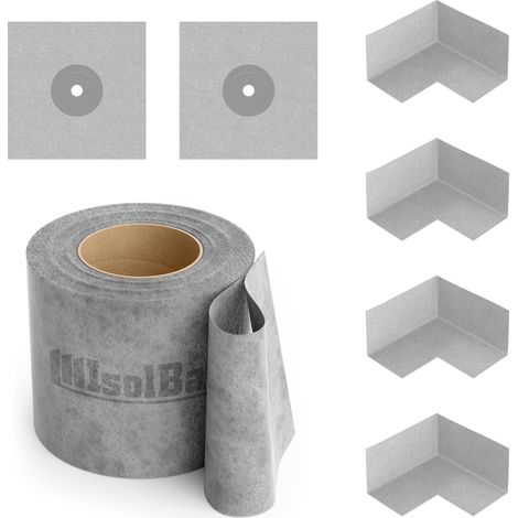 Isolbau Dichtset Bandset Dichtband 20m Bad Innenecke Dichtmanschetten Dusche (1/5)
