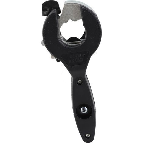 Coupe-tube à cliquet 2 en 1, coupe-tube compact pour couper les tuyaux en PPR et en plastique, tuyaux métalliques en cuivre PVC de 1/4 à 7/8 pouces, noir (1/5)