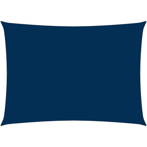 Voile de parasol Tissu Oxford rectangulaire 3,5x5 m Bleu (1/5)