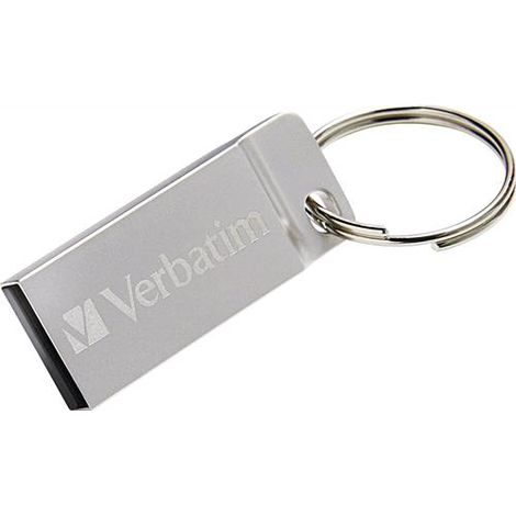 Verbatim Mini Memoria USB Verbatim con Portachiavi 16GB Silver