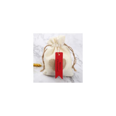 Sonstige Weihnachtsdekorationen, Geschenkanhänger „Frohe Weihnachten“, 100 Stück, Weihnachtsanhänger aus Kraftpapier für Backverpackungen, Bastelzubehör (Rot) - Crezuo (1/4)