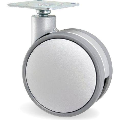 Roue Décorative Grise Plet Helene D-75 Sans Frein (1/3)