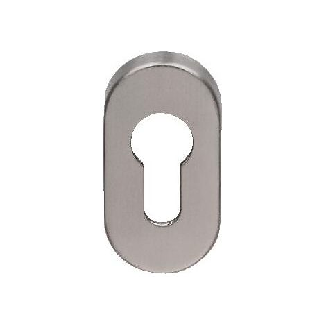 Paire de rosaces clé I inox 304 ovale pour ensemble série EST - BRICARD NORMBAU
