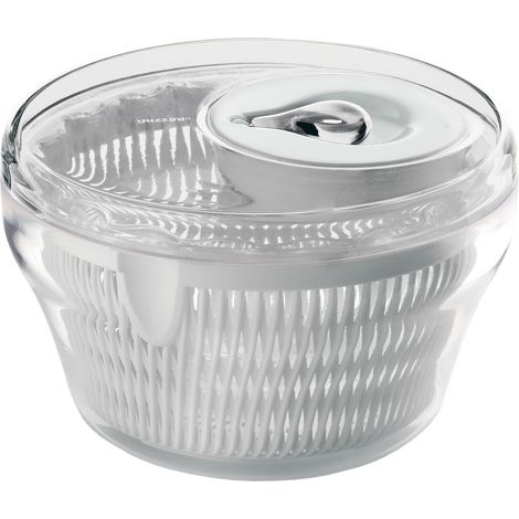 Guzzini Centrifuga Insalata Kitchen Active Design, Trasparente, Ø22 x h14 cm