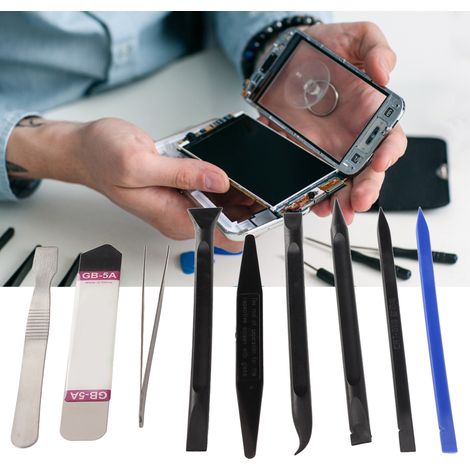 9-in-1 Elektronikreparatur-Werkzeugset, LCD-Bildschirmöffnungswerkzeug für Mobiltelefone, Tablets und Laptops (1/5)