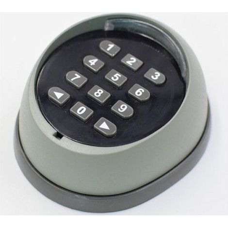 Metal Keypad for Gate Opener, 433MHz Rolling Code Keypad, High Quality Garage Door Access Control Keypad, Black and Gray (Random Colors)
