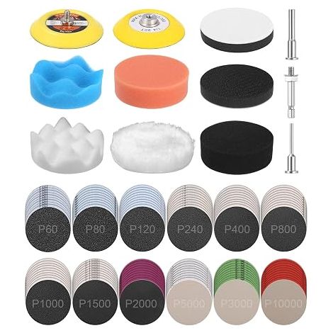 Car Headlight Renovator Kit Sanding Paper Headlight Car 75 mm (1/5)