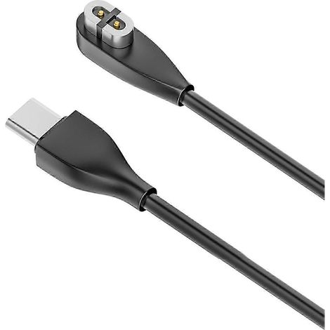 Magnetisches Ladekabel für SHOKZ OpenRun Air Ohrhörer – Schutz vor Störungen und Kurzschlüssen – Universelles USB-C-Ladekabel – Schwarz – 1 m