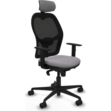 Sedia Ufficio con Poggiatesta Jorquera Piqueras y Crespo 1D036N2 Grigio (1/5)