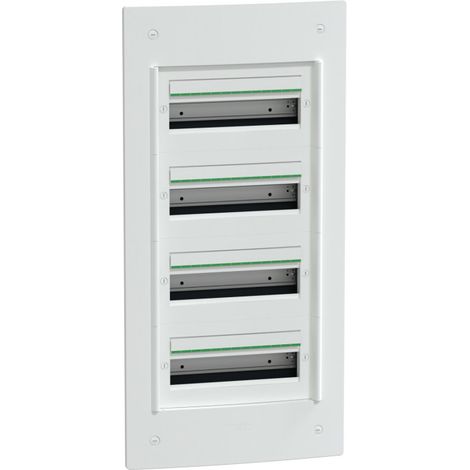 Coffret 4 rangées - 13 modules - Encastré - Sans porte - PrismaSeT XS