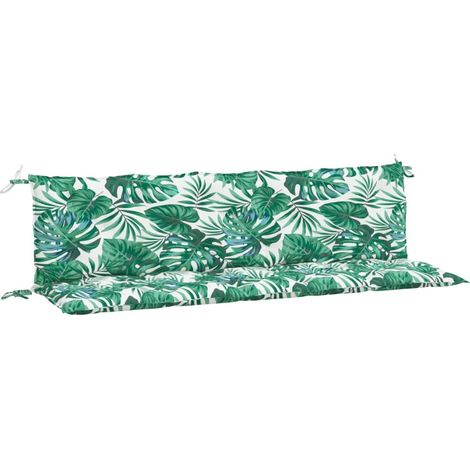 Maison Exclusive - Cojines banco jardín 2 uds tela estampado de h