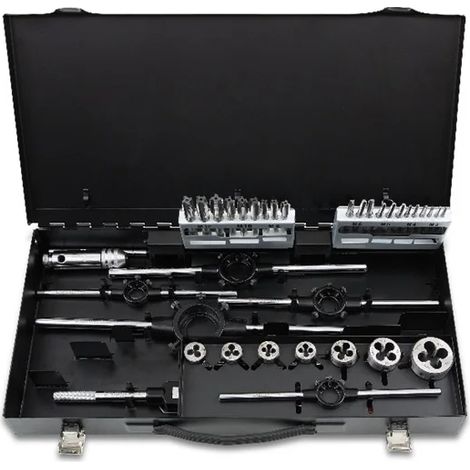 Beta 447/c37 assortiment de tarauds et filières en acier hss à pas grossier - 37