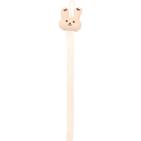 Nœud à cheveux porte-accessoires 73cm corde coton tressé kaki lapin pour rangement pinces et élastiques filles (1/5)