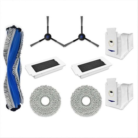 Para aspiradora Ecovacs, cepillo lateral principal, filtro HEPA, paño de mopa, bolsa para polvo () (1/5)