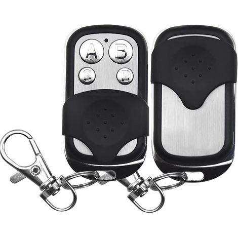 Control remoto universal de 2 piezas para portón, control remoto de código fijo de 433,92 MHz con control remoto inalámbrico para portón corredizo con 4 botones, llave de copia para puerta de garaje y (1/5)