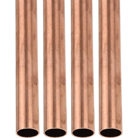 20 mm x 1 mm x 200 mm (ODxWall TxL) Copper Tube – 4 Pack – Good for Machinery Equipment DIY Decorative Frame – Round Metal Tube (1/5)