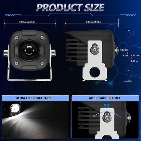 Zusätzlicher LED-Nebelscheinwerfer für Motorrad, Auto und LKW (1/5)