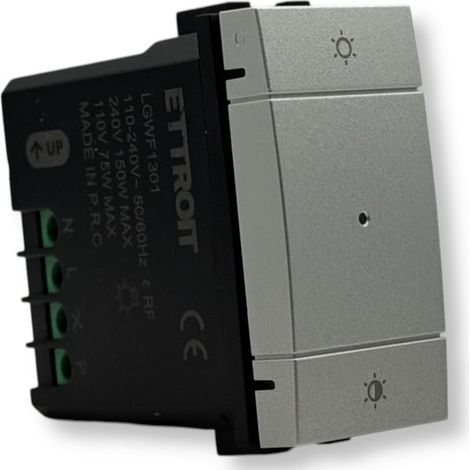 ETTROIT Smart Wifi Schalter/Dimmer Verbunden Tuya App Grau Farbe Kompatibel mit Living Light LGWF1301 (1/3)