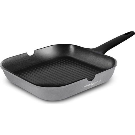 Grill Carré Fonte D'aluminium 28 Cm Chambord Titane Gril28tfi Durand Dupont