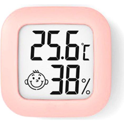 Medidor de temperatura y humedad, pequeño higrómetro digital, termómetro para interiores, monitor de temperatura y humedad ambiente para mayor comodidad en el hogar y la oficina.