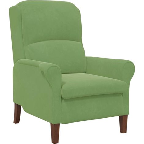 Fauteuil relax Fauteuil Vert clair Velours (1/5)