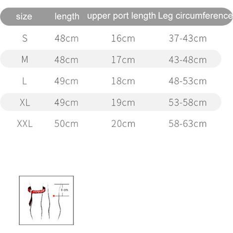 Genouillère Longue Cuisse Mollet - Compression Progressive 3D - Pour Sport Activité Physique Douleur Articulaire - 1 Pièce (1/5)