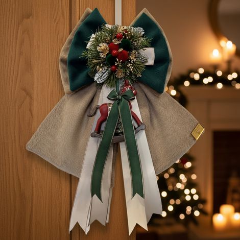 Fiocco "Dondolio di Ricordi " decorativo natalizio per decorazione, da 30 cm (1/4)