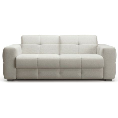 CALICOSY - Canapé 3 places convertible avec ouverture express en tissu L207 cm - CHESTER (1/5)