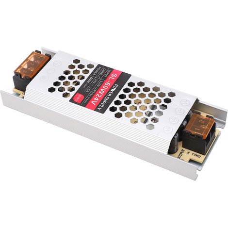 Alimentation à découpage ultra-mince de 60 W, type bande, 24 V, 2,5 A, pour caisson lumineux LED (1/5)